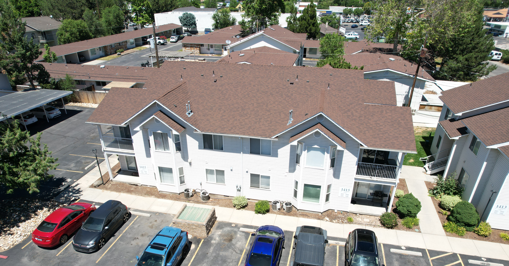 The Aspen apartments, Boise, Idaho, drone aerial